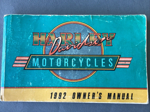 Harley davidson 1992 owner - 1992, owner's